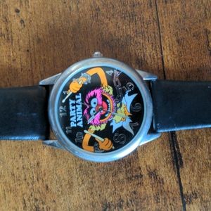 Animal Muppet adult watch with black leather band!